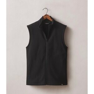 NWOT American Giant Men's Midweight Full Zip Up Vest M Black Cotton Outdoors